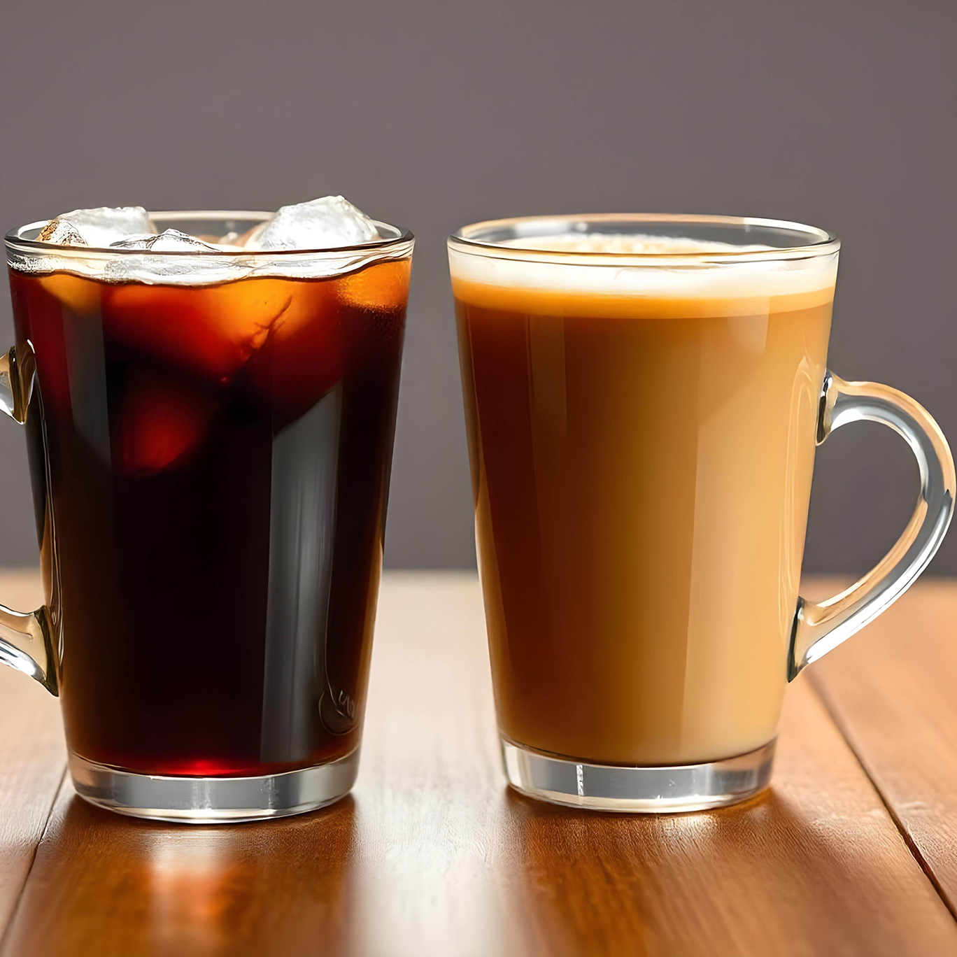 Two mugs of fresh Colombian coffee